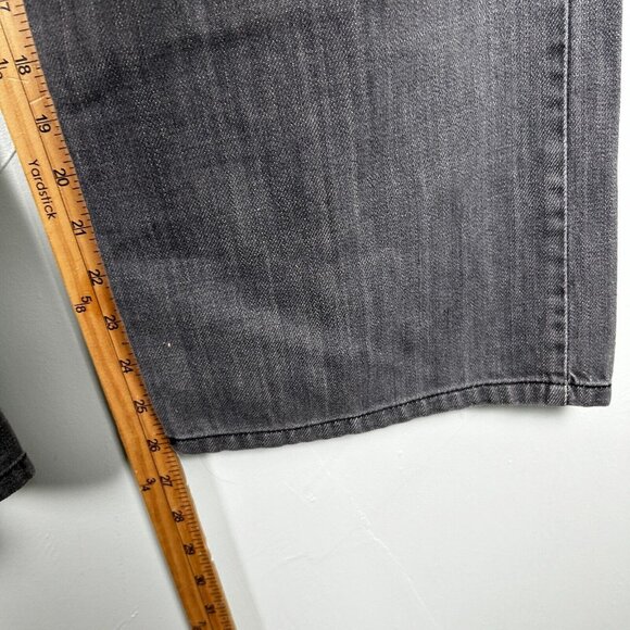Levis Jeans Mens 40x30 Gray 569 Loose Straight Light Wash Cotton Denim - Picture 7 of 10